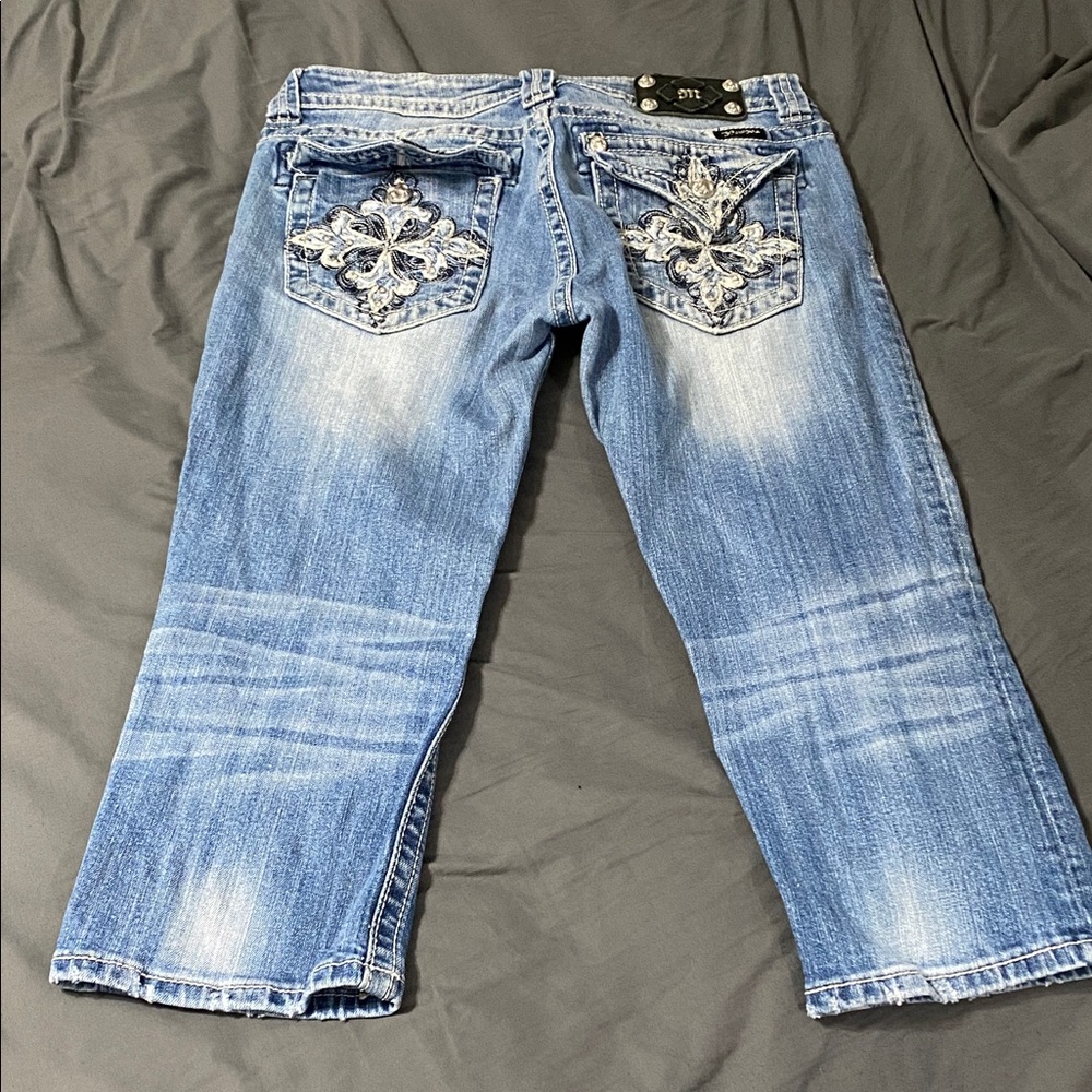 Miss Me Denim with Silver Accents